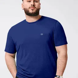 Triptee Plus Size Round Neck Pure Cotton T-shirt-picture-44