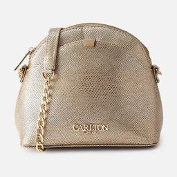 Carlton London Gold Zoey Animal Effect Medium Cross Body Bag-image-23