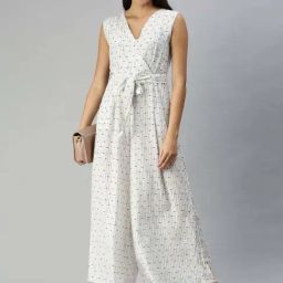 SHOWOFF White Printed Jumpsuit-image-37