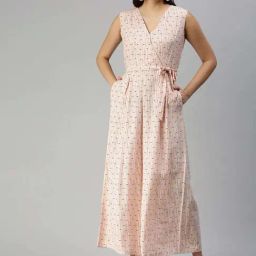 showoffff SHOWOFF Peach Printed Jumpsuit-picture-23