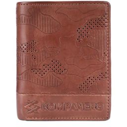 KOMPANERO Garrison Tan Printed Tri-Fold Wallet-image-62