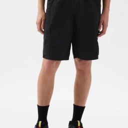 GAP Black Cotton Regular Fit Solid Shorts-image-71
