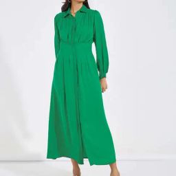 Styli Green Maxi Dress-image-53