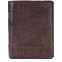 KOMPANERO Garrison Brown Printed Tri-Fold Wallet-image-7
