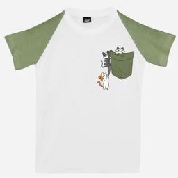 RISH Unisex White & Green Printed T-Shirt-image-22
