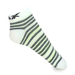 Reebok White Striped Low Cut Socks-image-38