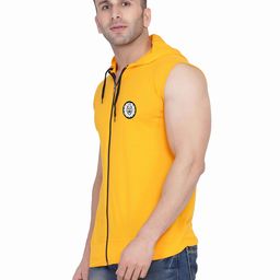 BEYOU FASHION Hooded Sleeveless Applique Slim Fit T-shirt-picture-14