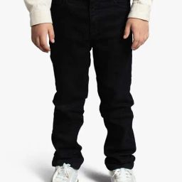 Ed-A-Mamma Boys Black Denim Washed Jeans-image-5