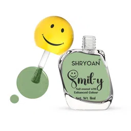 SHRYOAN Smiley Nail Paint With Enriched Color - 11 ml - Frog Green 31-image-61