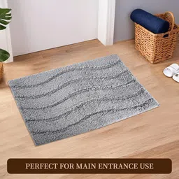 Kuber Industries Grey 3 Pieces Anti Skid Mat For Bathroom image 3