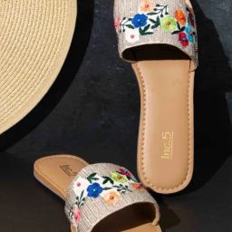 Inc.5 Women's Silver Ethnic Sandals-picture-23