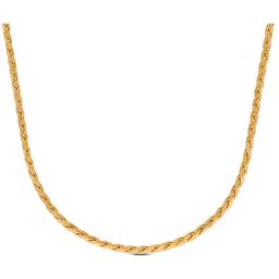 C. Krishniah Chetty Group 22k (916) Yellow Gold Aureate Spiral Link Chain for Women-image-41