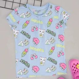 Pantaloons Junior Girls Dutch Canal Cotton Printed T-Shirts-image-30