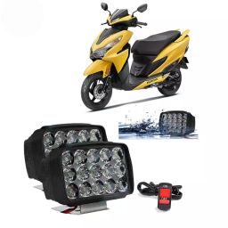 Cartronics 15  LED Fog Light With On/Off Switch for Honda Grazia(Set of 2 Pcs)-22