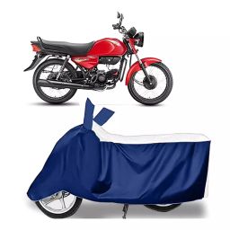 Auto Pearl Two Wheeler Cover for Hero HF Dawn BS6 - White, Blue-image-70
