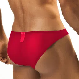 MOODSTRING Net Mid-Rise Basic Briefs ML-07012-RD-S image 3