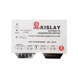 KISLAY Heavy Duty Auto CLD Changeover Switch 1 Phase with Auto Load Reset 100 A, 100 KSCLD3-24