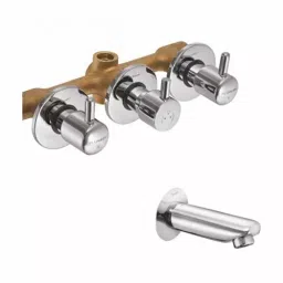 PLUMBER Concealed Wall Mixer, One Composite Body, with Wall Spout and Flange (Combo), ATM-510CB-image-28