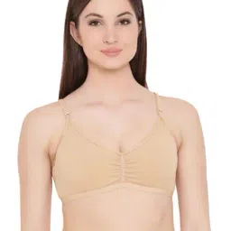 Clovia Beige Cotton Minimizer Bra-image-55