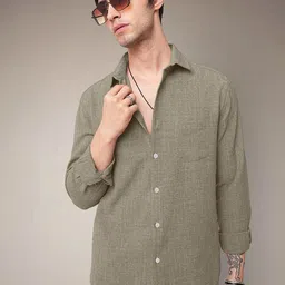SAMRIZ Men Solid Spread Collar Casual Shirt-picture-42