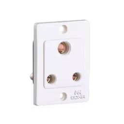 Cona GOLD 3 Pin Socket Polycarbonate White, 1621-3