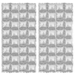 AMFIN Photoshoot Wall Curtain Decoration Metallic Double Foil Silver - Pack of 2-image-13