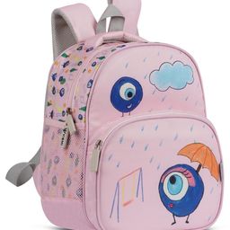 Vismiintrend  Evil Eye Cartoon Print School Bag Pink - 12 Inches-image-6