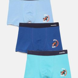 Mackly Pack Of 3 Solid Briefs - Bright Blue Light Blue Royal Blue-image-97