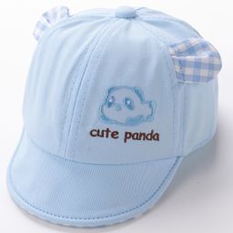 Babyhug Baseball Cap Panda Design Blue - Diameter 16 cm-13
