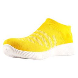 Priaansha Kids Mesh Designed Detailed Slip On Shoes - Yellow-image-9