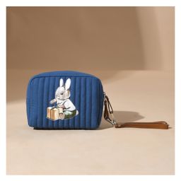 Muffa Bunny Printed Utility Kit- Blue-image-79
