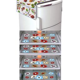 Dakshya Industries Fridge Top Cover and Fridge Mat Combo Set of 5-picture-5