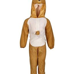 RAJ FANCY DRESSES Full Sleeves Kangaroo Animal Theme Costume Dress  - Brown & Off White-image-87