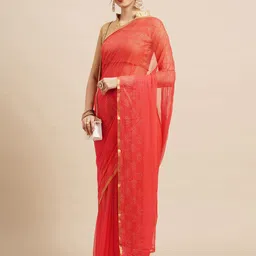 Anouk Rustic Floral Embellished Saree image 2