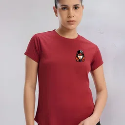 TRENDSATTIRE Biker Printed Round Neck Regular Fit T-shirt-picture-52