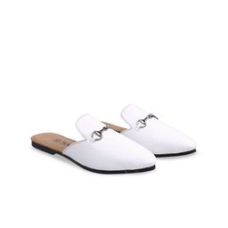 Provogue Men White Leather Mules-picture-44