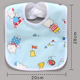 Fantasy India Baby Soft Feeding Bibs Apron Cute Multi Print with Tich Button Waterproof Pack of 6 (Assorted) image 3