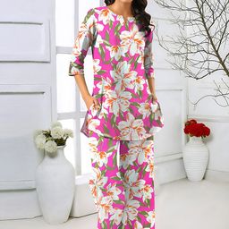SZN Women Pure Cotton Printed Kurta And Palazzo Co-Ord Set-picture-9