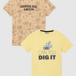 Fame Forever by Lifestyle Boys Pack of 2 Printed T-shirts-image-80