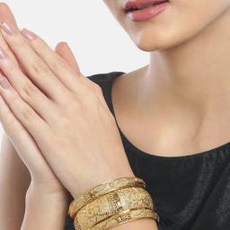 YouBella Gold Plated Stylish Traditional Bangle Set-30