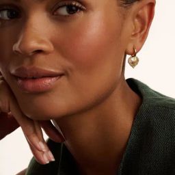 Ted Baker Crystal Cluster Heart Drop Earrings image 2