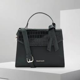 Fastrack Black Textured Medium Sling Handbag-70