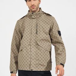 Styli Khaki Relaxed Fit Printed Parka Jacket-picture-19