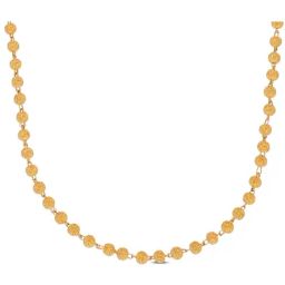 C. Krishniah Chetty Group 22k (916) Yellow Gold Golden Orb Elegance Necklace for Women-image-32