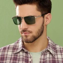 Vincent Chase by Lenskart VC S13969 Green Square Sunglasses image 3