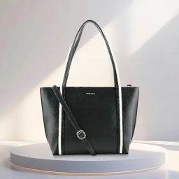 Fastrack Black Solid Large Tote Handbag-image-45