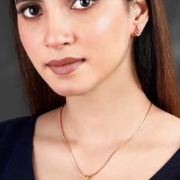Peora Rose Gold Plated Contemporary CZ Rhombus Shape Stud Pendant & Earring-12