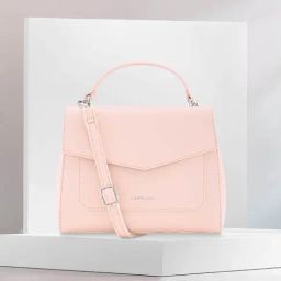 Fastrack Pink Solid Medium Sling Handbag-7