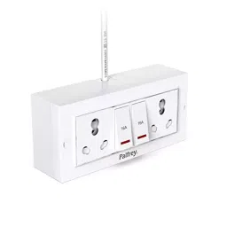 Palfrey Electric Extension Board  16A + 16A with Two Switch LED Indicator and Heavy Duty 2 Meter Wire-3