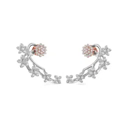 Joyalukkas 18k White Gold & Diamond Ear Cuff Earrings-image-52